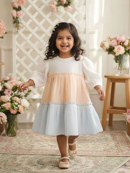 Keebee Organics - Multi-Color Self Design Comfortable Fit Dress