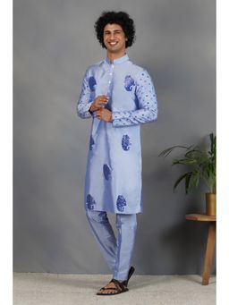 Eleven Brothers - Sukoon Silk & Foil Mirror Kurta Set (Set of 2)