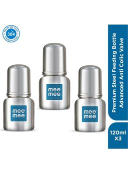 Mee Mee - Baby Premium Steel Feeding Bottle (Pack of 3)