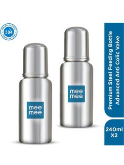 Mee Mee - Baby Premium Steel Feeding Bottle (Pack of 2)