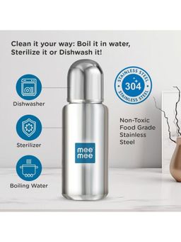 Mee Mee - Baby Premium Steel Feeding Bottle (Pack of 2)
