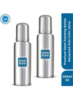Mee Mee - Premium Steel Feeding Bottle (Pack of 2)