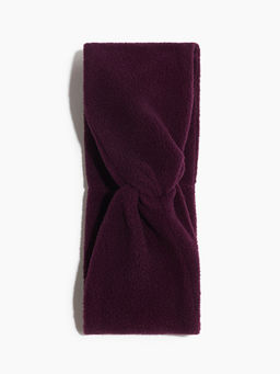 H&M - Girls Purple Fleece Sports Headband