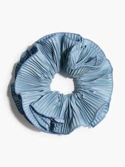H&M - Women Blue Pliss Scrunchie