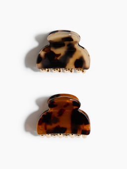 H&M - Women Brown 2-Pack Hair Claws