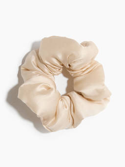H&M - Women Off White Silk Scrunchie