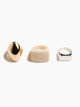 H&M - Women Multi-Color 3-Pack Rings