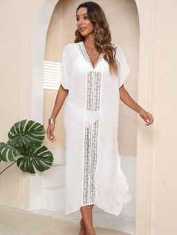 Addery - Crochet Lace Long Sarong Dress