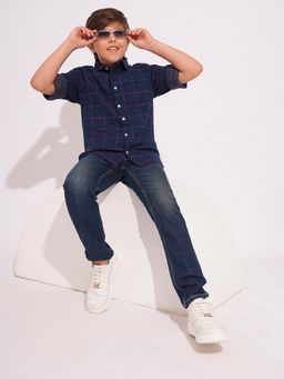 Jack & Jones Junior - Boys Checks Regular Fit Shirt