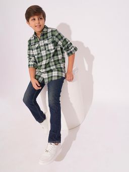 Jack & Jones Junior - Boys Checks Regular Fit Shirt