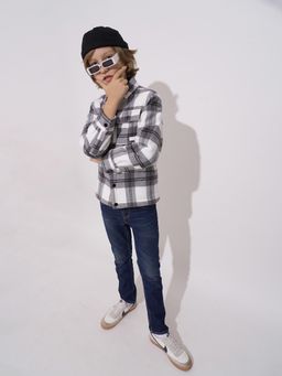 Jack & Jones Junior - Boys Checks Regular Fit Jacket