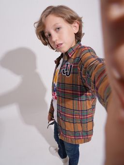 Jack & Jones Junior - Boys Checks Regular Fit Jacket