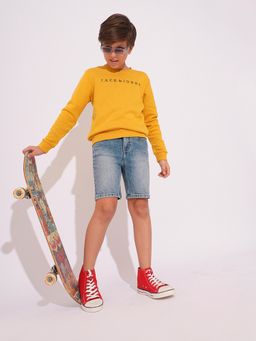 Jack & Jones Junior - Boys Solid Regular Fit Shorts