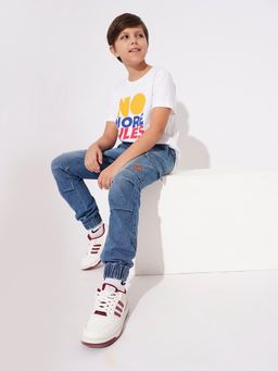 Jack & Jones Junior - Boys Solid Loose Fit Jeans