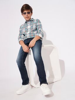Jack & Jones Junior - Boys Solid Regular Fit Jeans