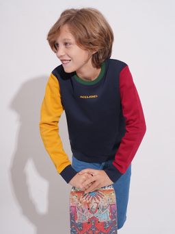 Jack & Jones Junior - Boys Colorblocked Regular Fit Sweatshirt
