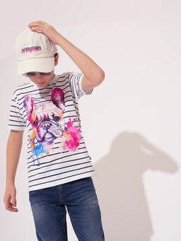 Jack & Jones Junior - Boys Graphic Print Regular Fit T-Shirt