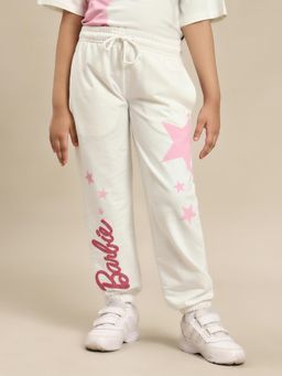 Kidsville - Barbie Printed Regular Fit Jogger for Girls