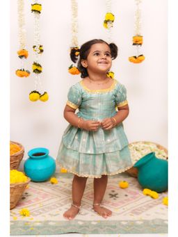 EKANTA - Saindhavi Blue Mini Dress