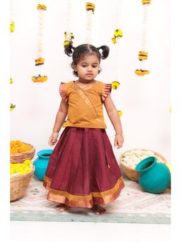 EKANTA - Shanmathi Maroon & Mustard Mini (Set of 2)