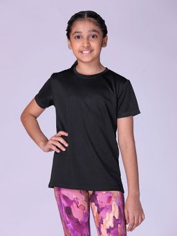 UMILDO - Girl's Active Sports Wear Solid Short Sleeve Running Workout T-Shirts