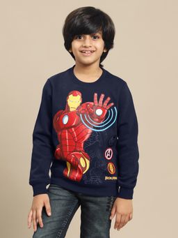 Kidsville - Iron Man Printed Regular Fit Sweatshirt for Boys