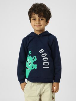 Nautinati - Boys Animated Graphic Printed Hooded Sweatshirt
