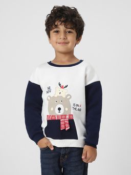 Nautinati - Boys Holiday-Themed Fleece Sweatshirt