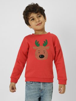 Nautinati - Boys Holiday-Themed Applique Design Sweatshirt