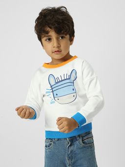 Nautinati - Boys Colorful-Ribbed Sweatshirt