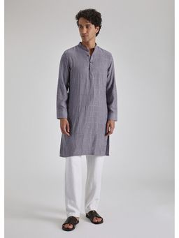 Banana Club - Lavender Self Thread Embroidered Kurta