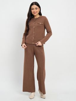 Madame - Beige Round Neck Co-Ord Set