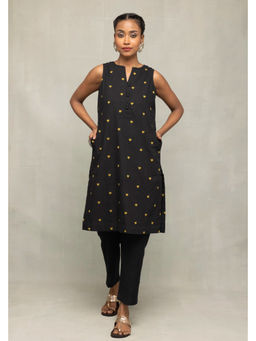 Sutra Art of Clothing - Black and Yellow Hearts South Cotton Co-Ord Set