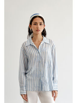 No Grey Area - Swinging Jhoomar Shirt - Blue