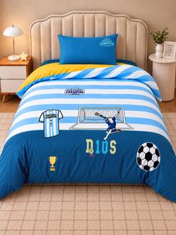 Little Surprise Box - Set of 3 Football Luxe Embroidered Kids Bedding Set for King Size Bed