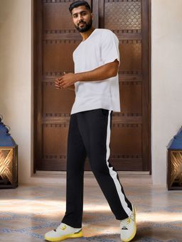 Styli - Straight Fit Pintuck Detail Terry Trackpant