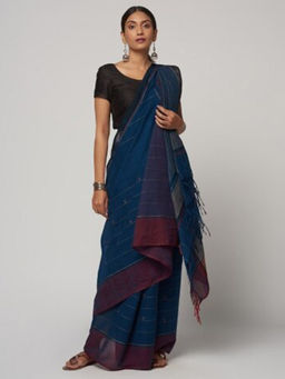 Fabindia - Cotton Woven Loom Striped Sari