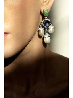 PRATA - Isadora Pearl Multicolor Earrings