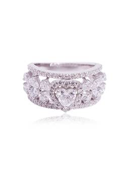 PRATA - Akoma Solitaire White Ring