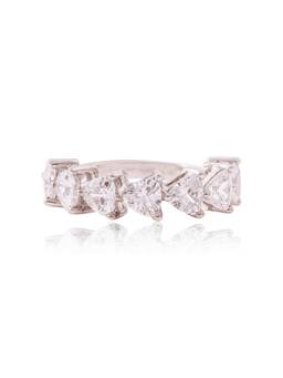PRATA - Trillion Shape Half Eternity Band White Eing