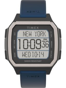 Timex - Trend Round 21mm Silver Dial Digital Men Watch - TW5M28800