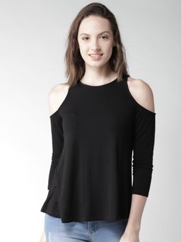 Twenty Dresses by Nykaa Fashion - Black Too Cool For The Summer Top
