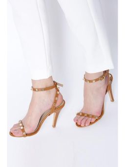 Twenty Dresses by Nykaa Fashion - Shooting Studs Tan Stiletto Heels
