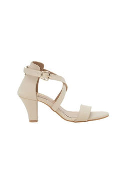 Twenty Dresses by Nykaa Fashion - Beige Strutting in Straps Heels
