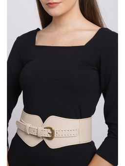 Twenty Dresses by Nykaa Fashion - Band Of Braid Beige Waist Belt