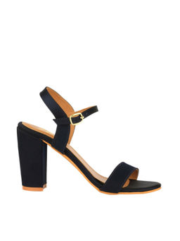 Twenty Dresses by Nykaa Fashion - Blue Time To Shine Satin Block Heels