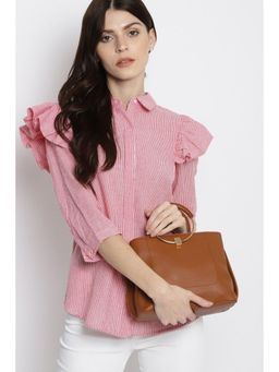Twenty Dresses by Nykaa Fashion - The Circle Of Life Tan Mini Handbag