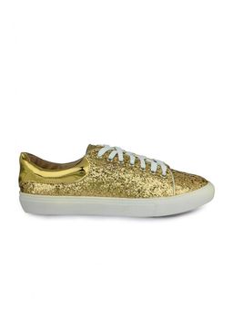 Twenty Dresses by Nykaa Fashion - Gold Rush Sequins Sneakers (36)