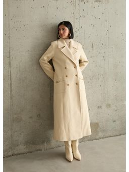 GAIIA - Beige Fall Winter Autumn Luxury Wool Coat