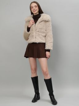 GAIIA - Beige Cosy Fur Jacket